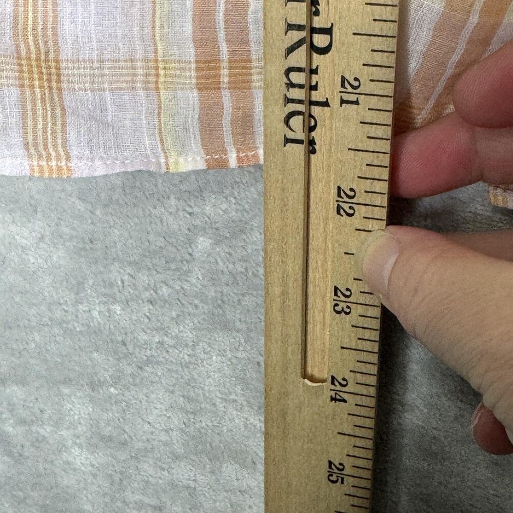 Ulla Johnson Plaid Button Down Shirt in Pink and Orange - Picture 10 of 10